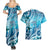 Polynesia World Ocean Day Couples Matching Summer Maxi Dress and Hawaiian Shirt Ocean Style