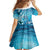 Polynesia World Ocean Day Family Matching Off Shoulder Short Dress and Hawaiian Shirt Ocean Style