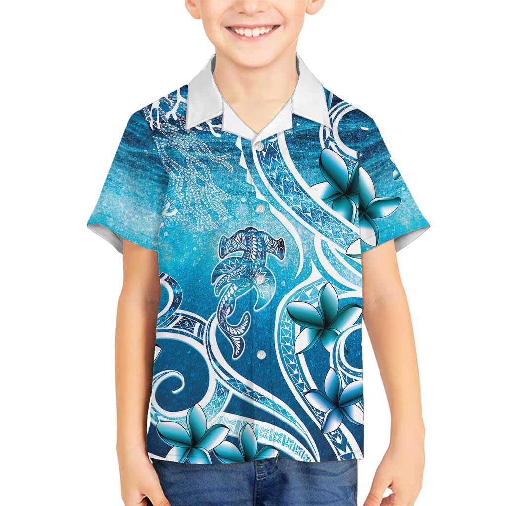 Polynesia World Ocean Day Family Matching Puletasi and Hawaiian Shirt Ocean Style