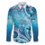 Polynesia World Ocean Day Family Matching Short Sleeve Bodycon Dress and Hawaiian Shirt Ocean Style