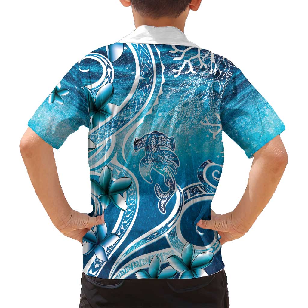 Polynesia World Ocean Day Family Matching Summer Maxi Dress and Hawaiian Shirt Ocean Style