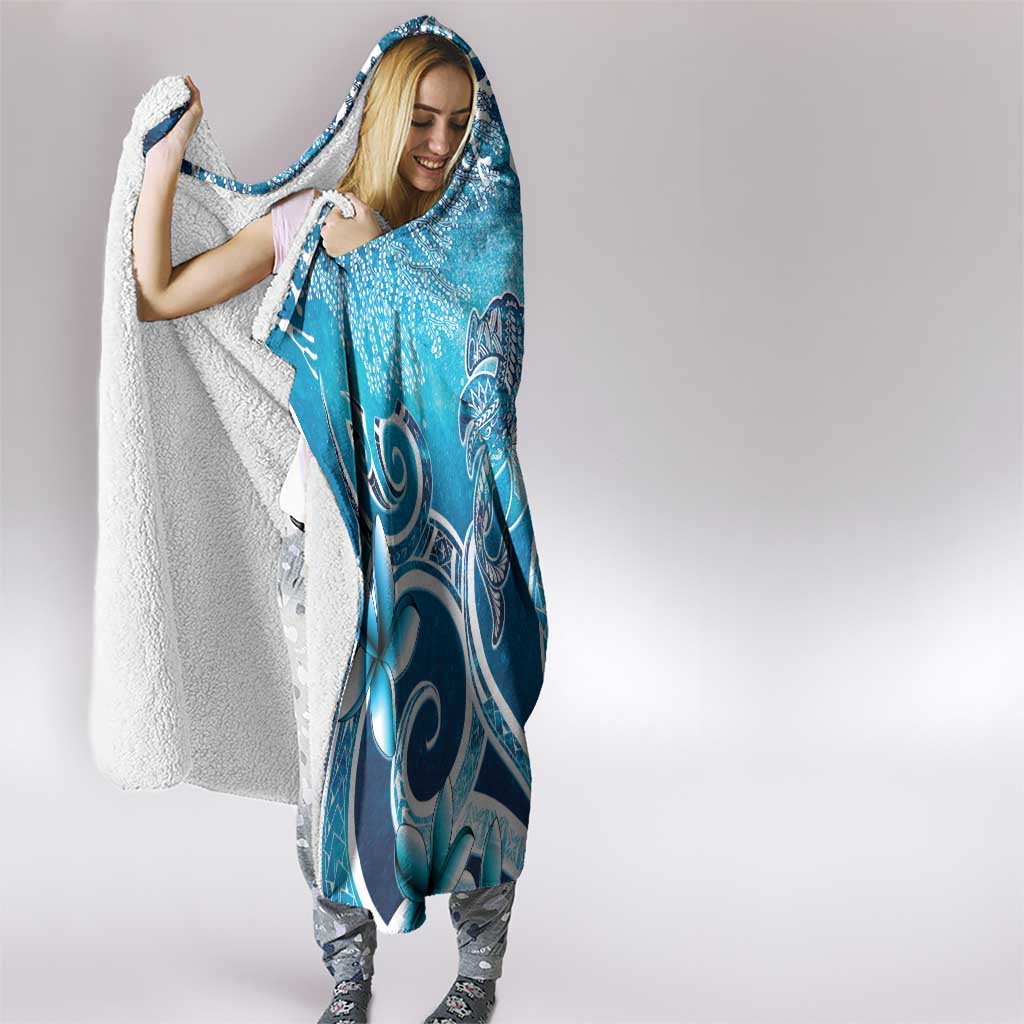 Polynesia World Ocean Day Hooded Blanket Ocean Style