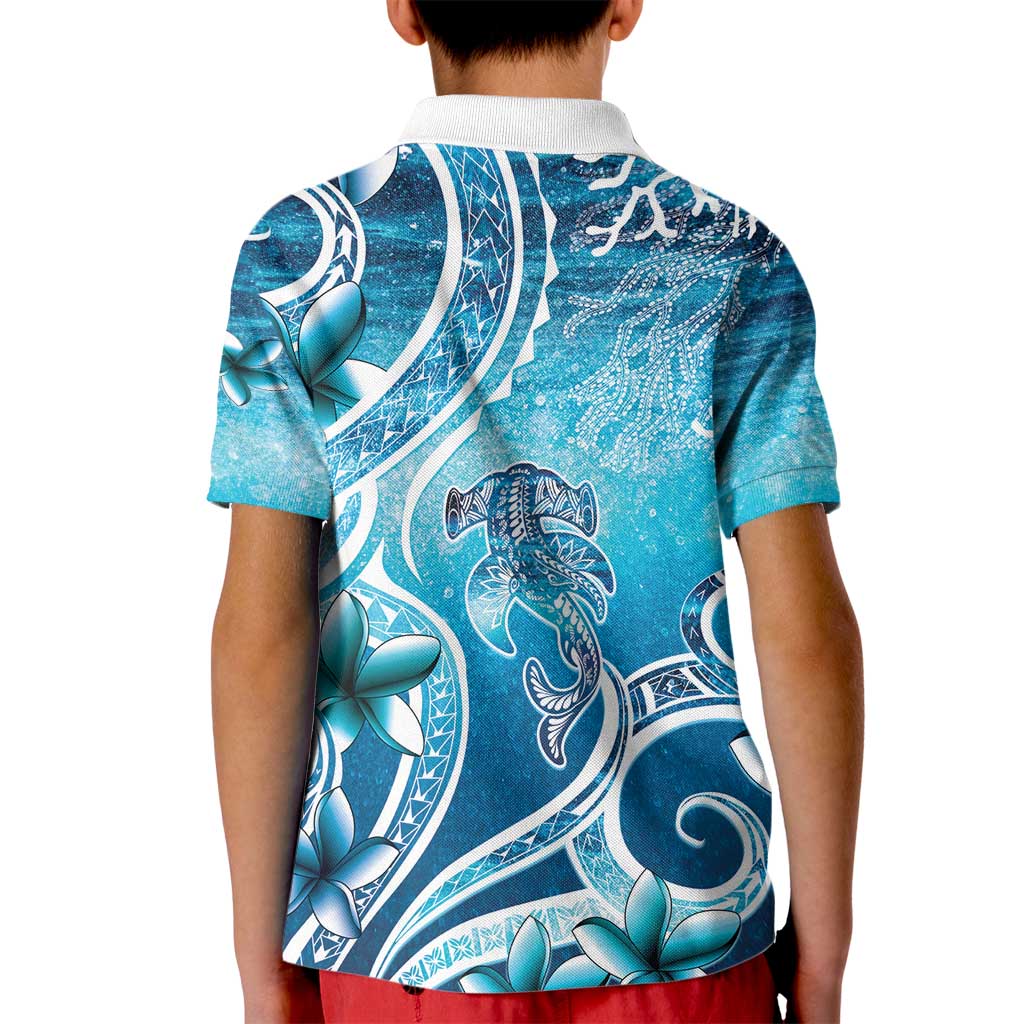 Polynesia World Ocean Day Kid Polo Shirt Ocean Style