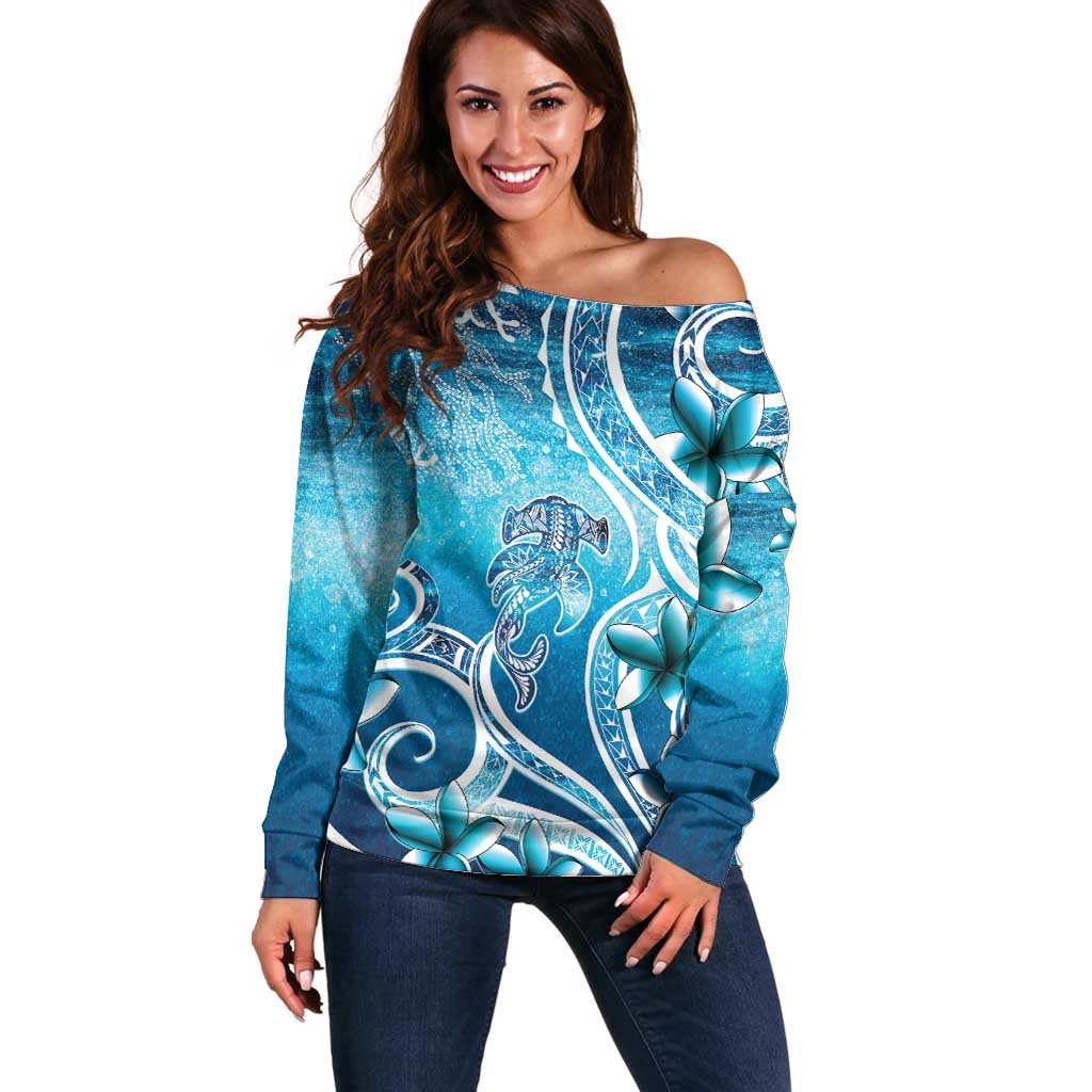 Polynesia World Ocean Day Off Shoulder Sweater Ocean Style