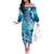 Polynesia World Ocean Day Off The Shoulder Long Sleeve Dress Ocean Style