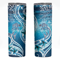 Polynesia World Ocean Day Skinny Tumbler Ocean Style LT05 Blue - Polynesian Pride