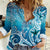 Polynesia World Ocean Day Women Casual Shirt Ocean Style