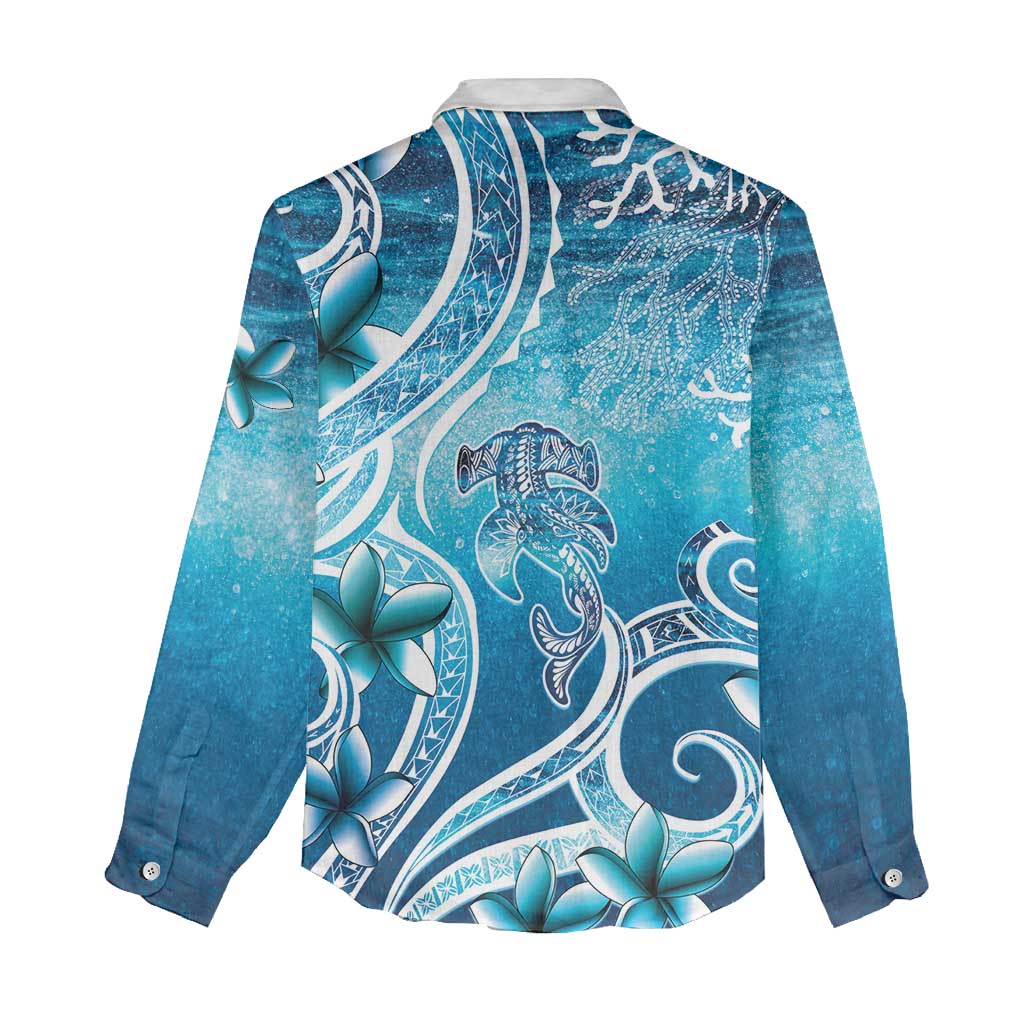 Polynesia World Ocean Day Women Casual Shirt Ocean Style LT05 - Polynesian Pride