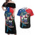 Samoa Couples Matching Off Shoulder Maxi Dress and Hawaiian Shirt Humpback Whale Siapo Pattern