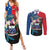 Samoa Couples Matching Summer Maxi Dress and Long Sleeve Button Shirt Humpback Whale Siapo Pattern
