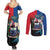 Samoa Couples Matching Summer Maxi Dress and Long Sleeve Button Shirt Humpback Whale Siapo Pattern