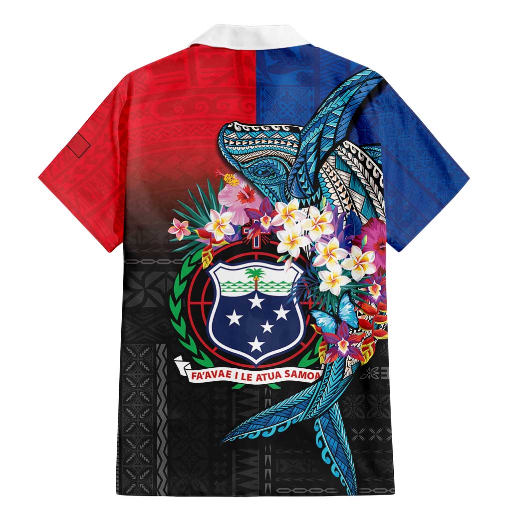 Samoa Family Matching Mermaid Dress and Hawaiian Shirt Humpback Whale Siapo Pattern