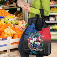 Samoa Grocery Bag Humpback Whale Siapo Pattern