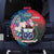 Samoa Spare Tire Cover Humpback Whale Siapo Pattern