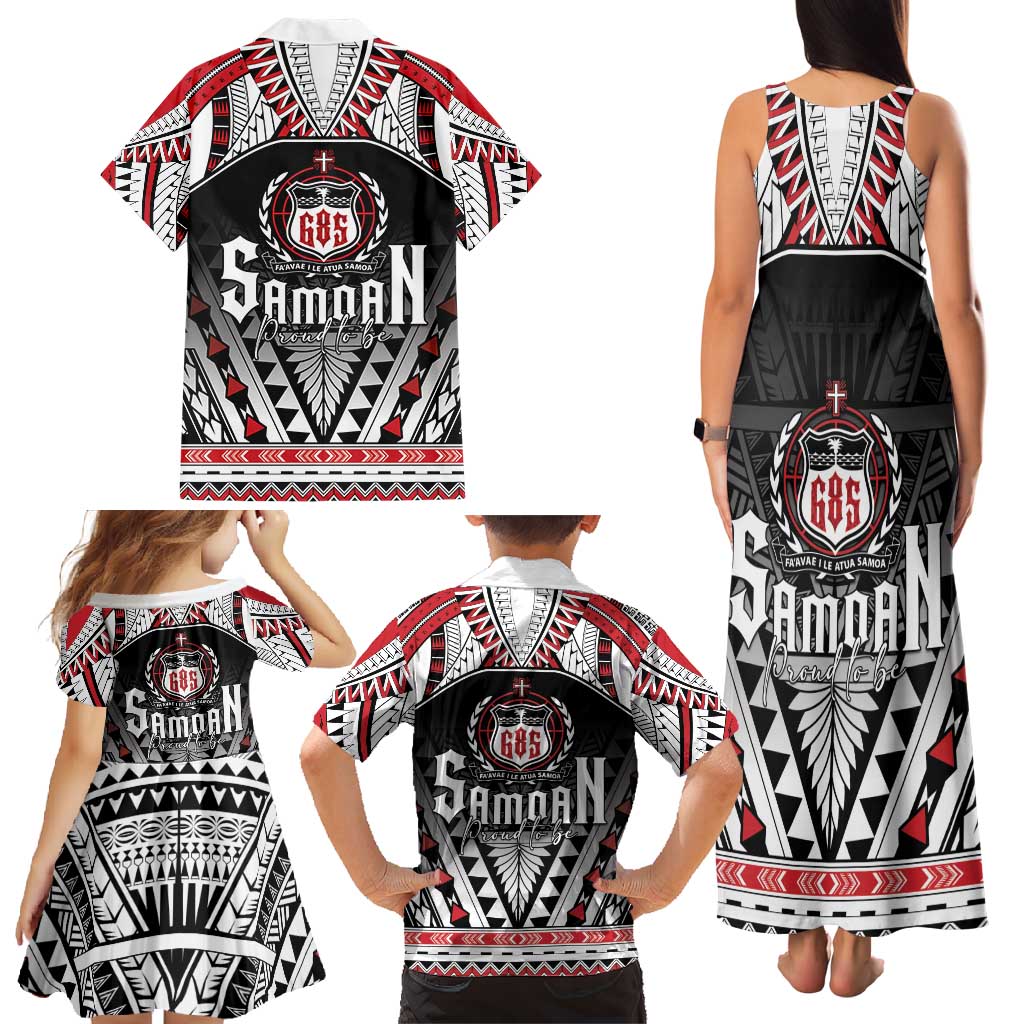 Samoa Independence Day Family Matching Tank Maxi Dress and Hawaiian Shirt Proud To Be Samoan