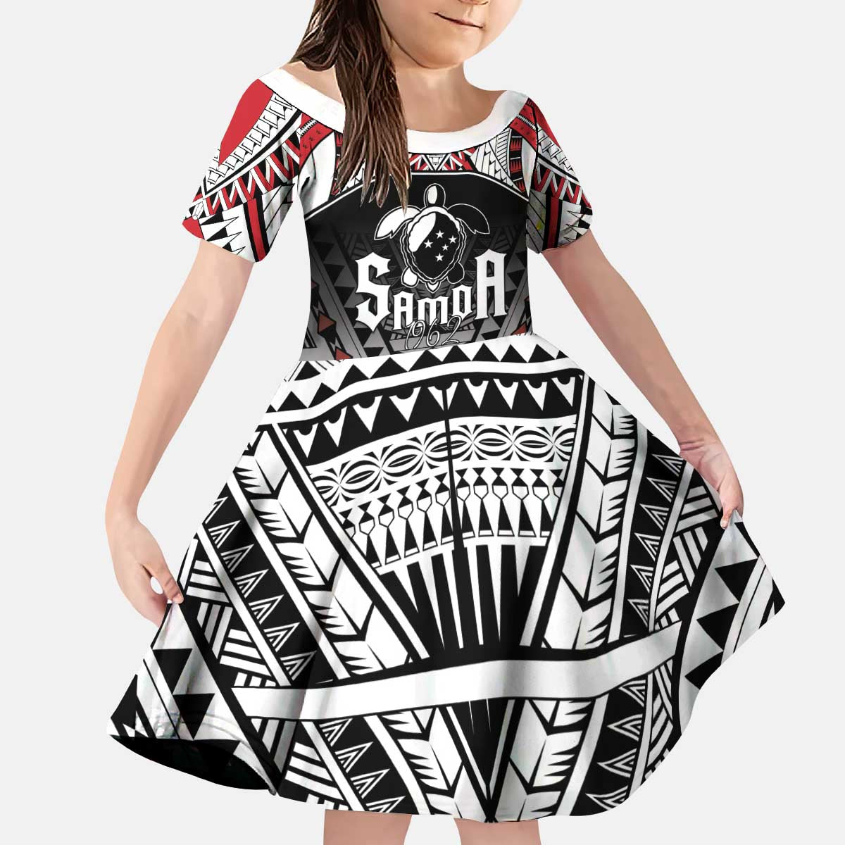 Samoa Independence Day Kid Short Sleeve Dress Proud To Be Samoan