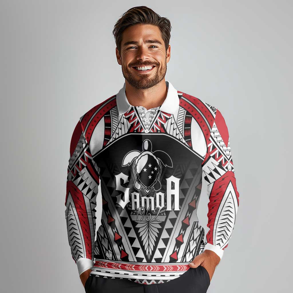 Samoa Independence Day Long Sleeve Polo Shirt Proud To Be Samoan