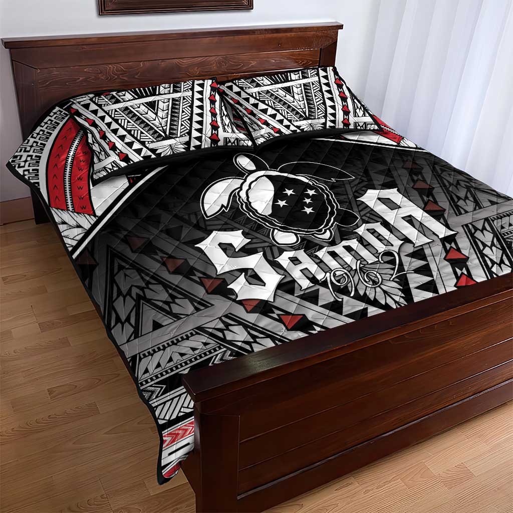 Samoa Independence Day Quilt Bed Set Proud To Be Samoan