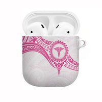 New Zealand Aotearoa AirPods Case Nurse Tribal Pink Version