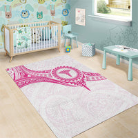 New Zealand Aotearoa Area Rug Nurse Tribal Pink Version