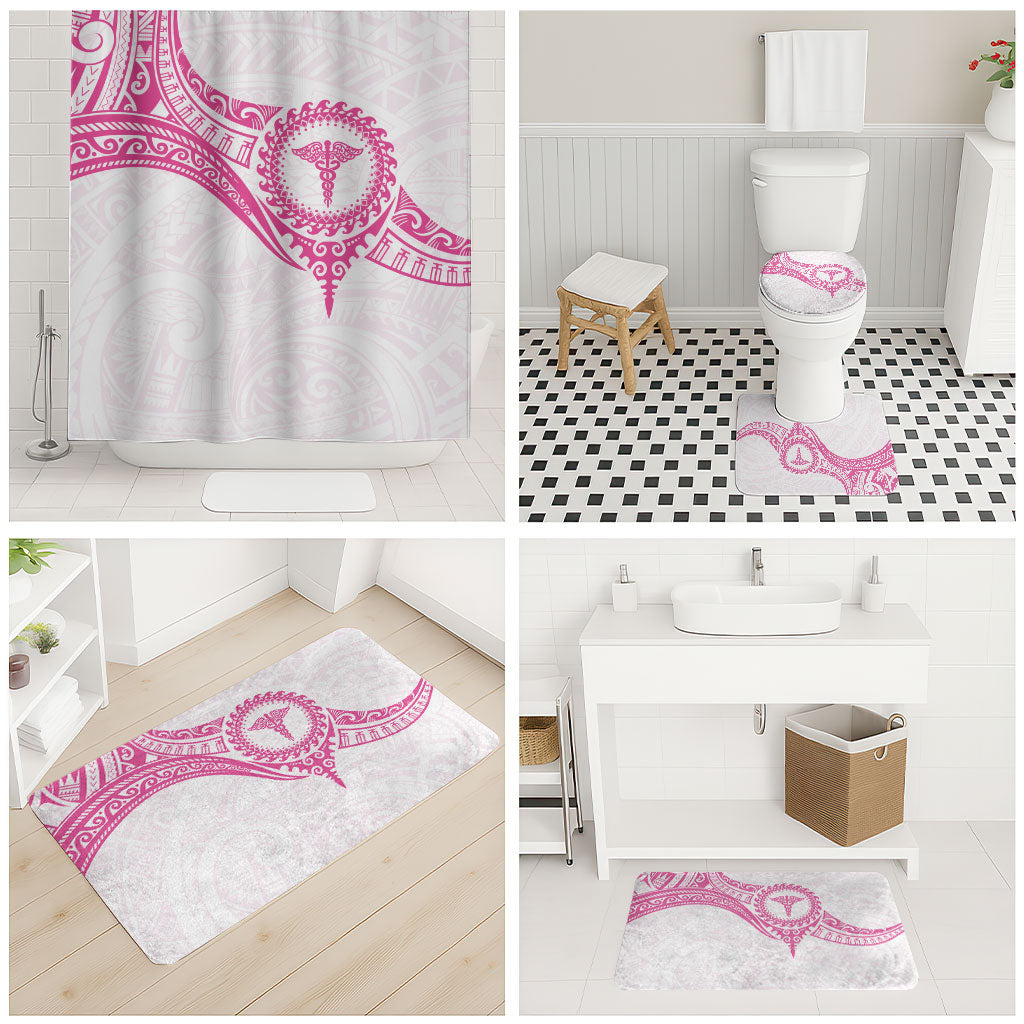 New Zealand Aotearoa Bathroom Set Nurse Tribal Pink Version