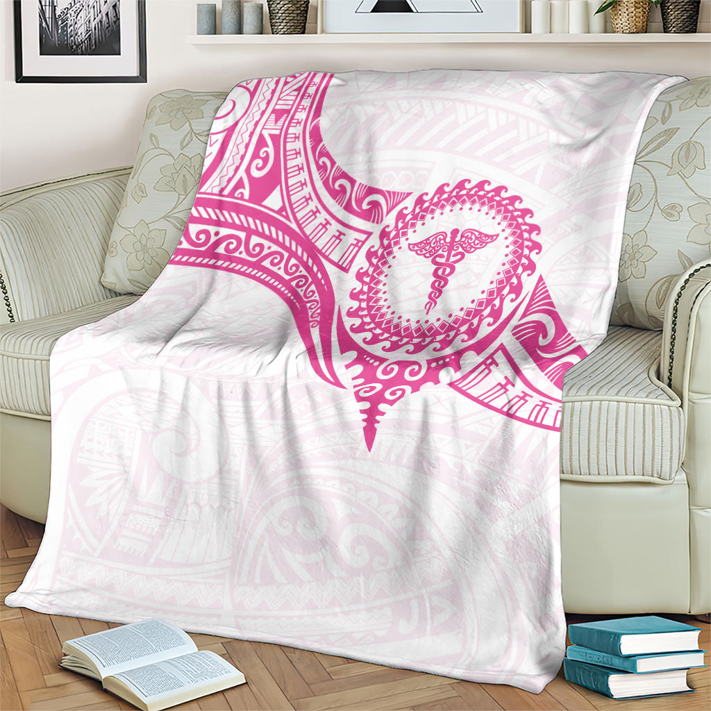 New Zealand Aotearoa Blanket Nurse Tribal Pink Version