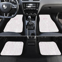 Personalised New Zealand Aotearoa Car Mats Nurse Tribal Pink Version