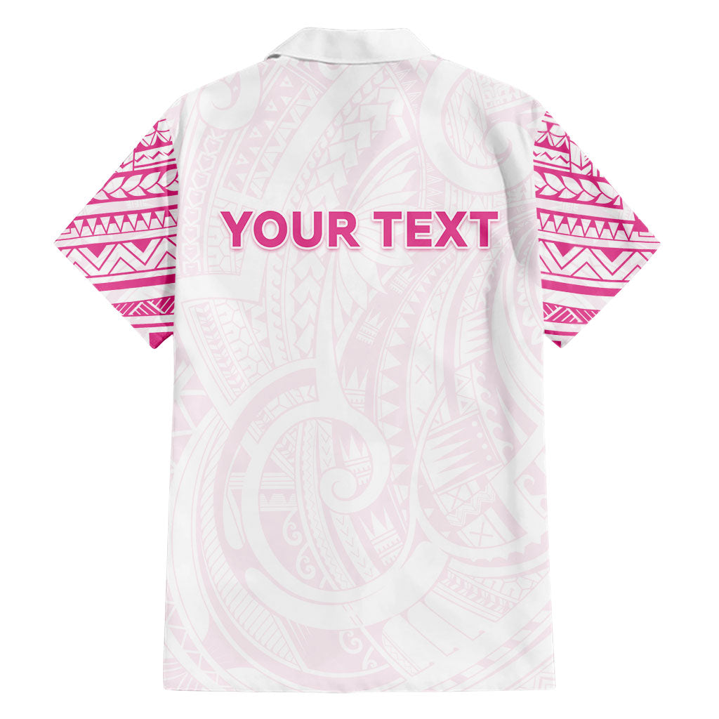 Personalised New Zealand Aotearoa Family Matching Mermaid Dress and Hawaiian Shirt Nurse Tribal Pink Version LT05 - Polynesian Pride