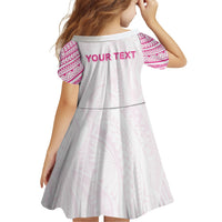 Personalised New Zealand Aotearoa Family Matching Tank Maxi Dress and Hawaiian Shirt Nurse Tribal Pink Version LT05 - Polynesian Pride