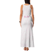 Personalised New Zealand Aotearoa Family Matching Tank Maxi Dress and Hawaiian Shirt Nurse Tribal Pink Version LT05 - Polynesian Pride