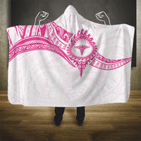 New Zealand Aotearoa Hooded Blanket Nurse Tribal Pink Version