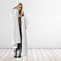 New Zealand Aotearoa Hooded Blanket Nurse Tribal Pink Version