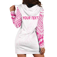 Personalised New Zealand Aotearoa Hoodie Dress Nurse Tribal Pink Version