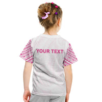 Personalised New Zealand Aotearoa Kid T Shirt Nurse Tribal Pink Version