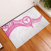 New Zealand Aotearoa Rubber Doormat Nurse Tribal Pink Version