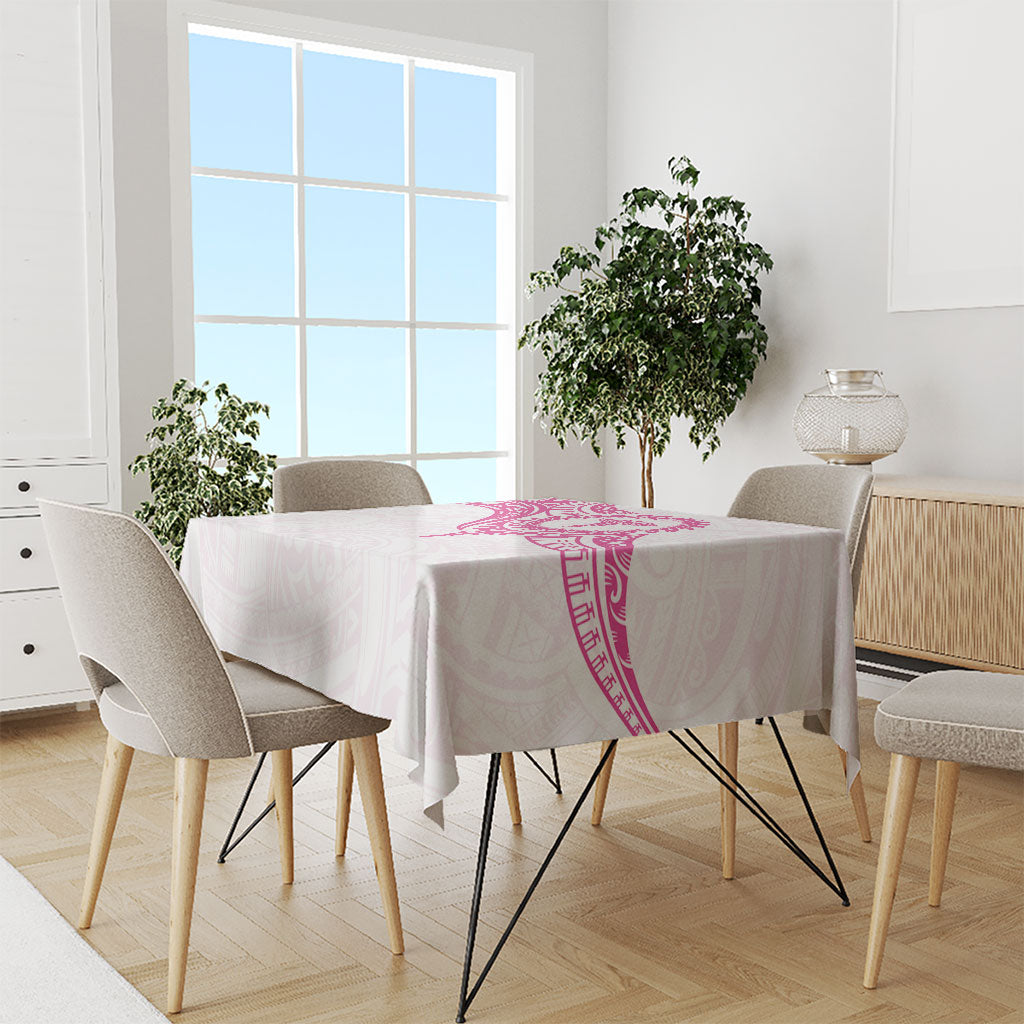 New Zealand Aotearoa Tablecloth Nurse Tribal Pink Version