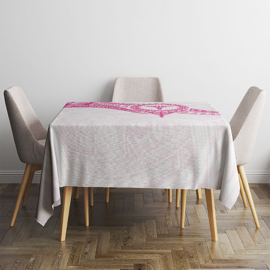 New Zealand Aotearoa Tablecloth Nurse Tribal Pink Version