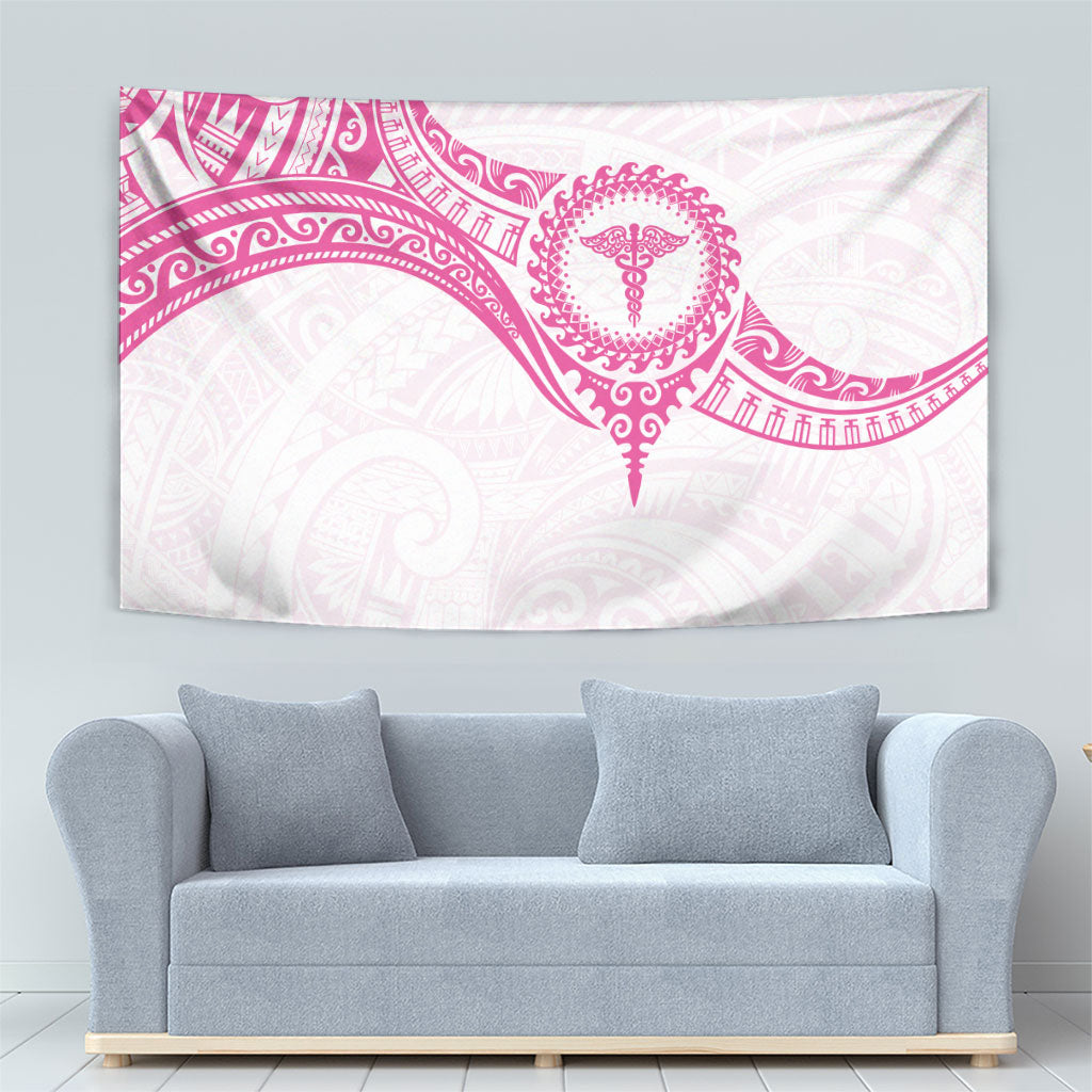 New Zealand Aotearoa Tapestry Nurse Tribal Pink Version
