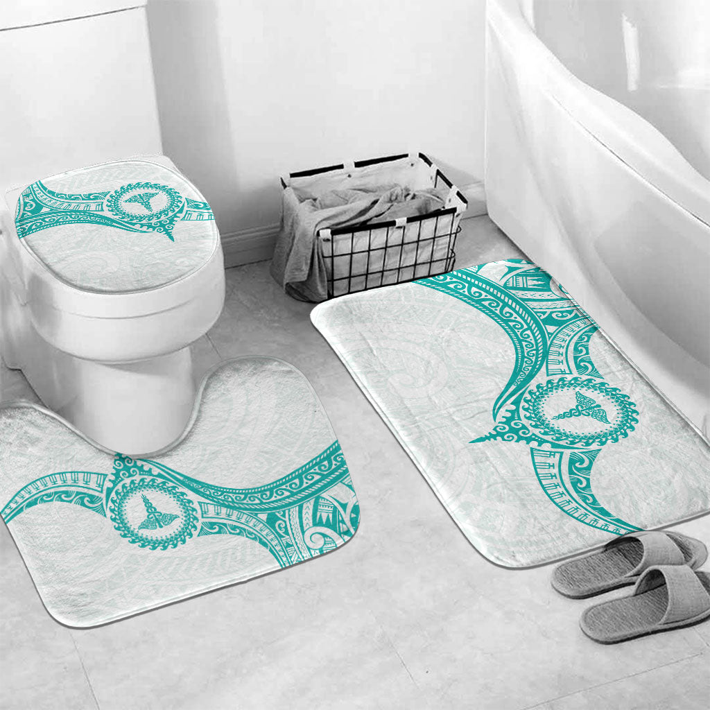 New Zealand Aotearoa Bathroom Set Nurse Tribal Teal Version