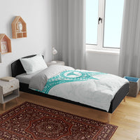 New Zealand Aotearoa Bedding Set Nurse Tribal Teal Version