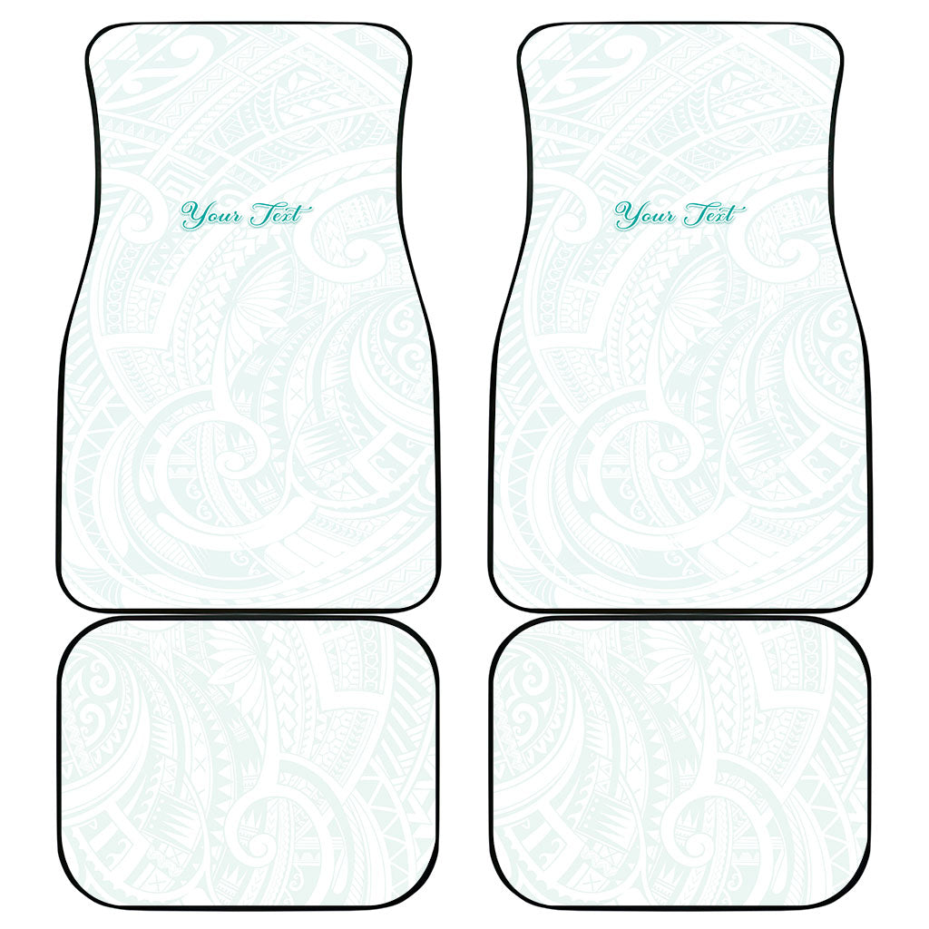 Personalised New Zealand Aotearoa Car Mats Nurse Tribal Teal Version