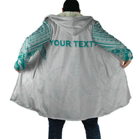 Personalised New Zealand Aotearoa Cloak Nurse Tribal Teal Version
