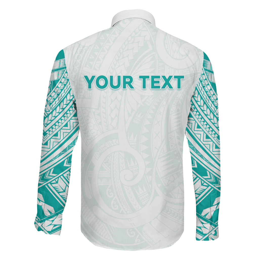 Personalised New Zealand Aotearoa Family Matching Mermaid Dress and Hawaiian Shirt Nurse Tribal Teal Version LT05 - Polynesian Pride