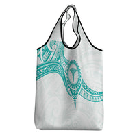 New Zealand Aotearoa Grocery Bag Nurse Tribal Teal Version