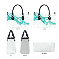 New Zealand Aotearoa Leather Bag Nurse Tribal Teal Version