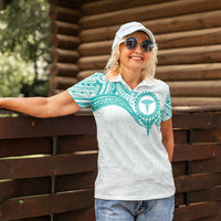 Personalised New Zealand Aotearoa Women Polo Shirt Nurse Tribal Teal Version