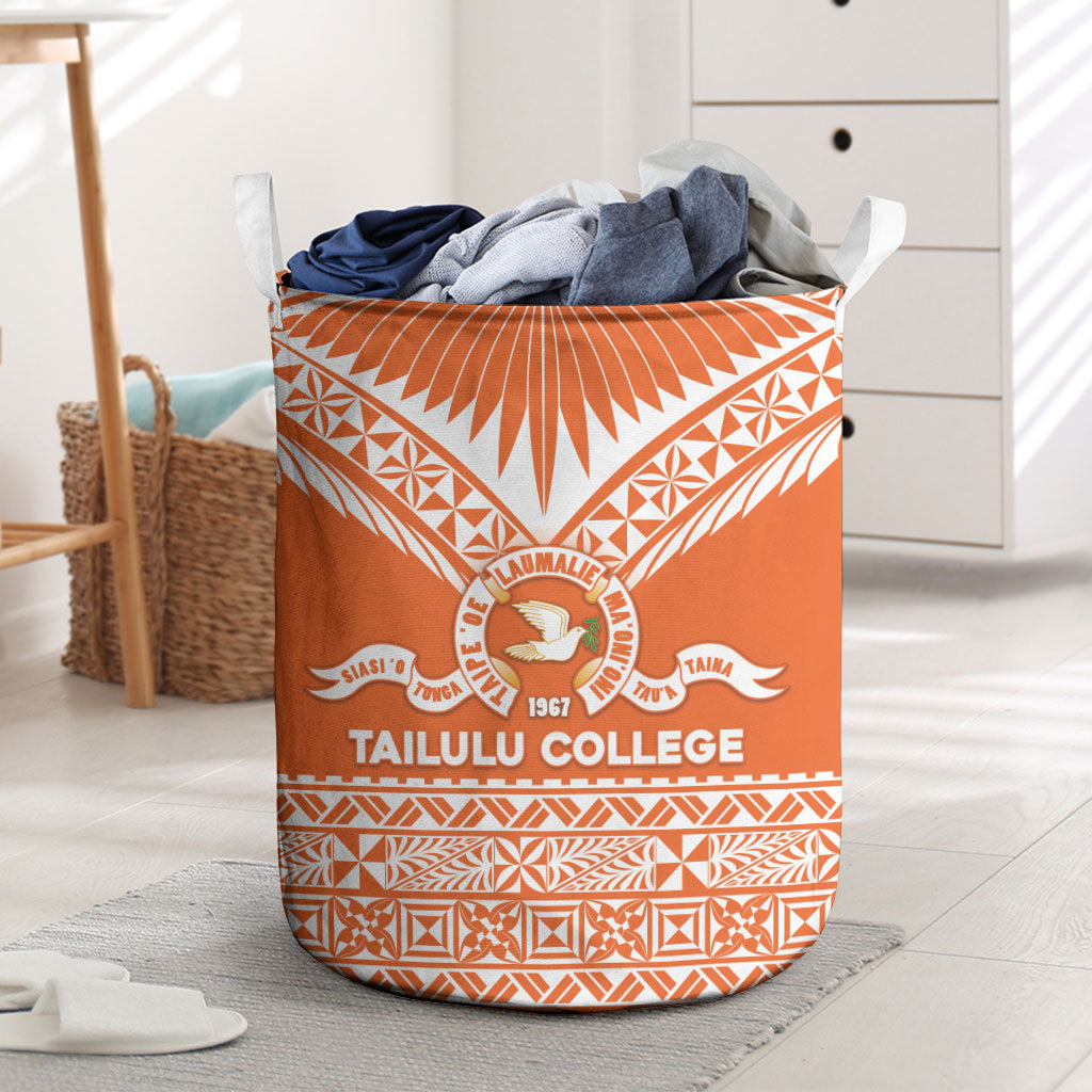Tonga Tailulu College Laundry Basket Tongan Kupesi Pattern