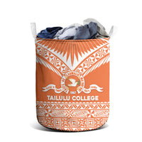 Tonga Tailulu College Laundry Basket Tongan Kupesi Pattern