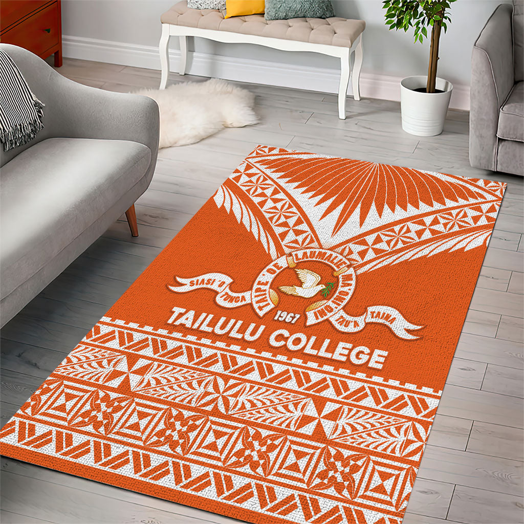 Tonga Tailulu College Area Rug Tongan Kupesi Pattern