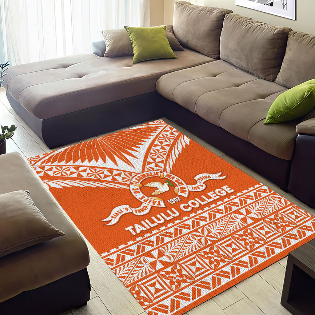 Tonga Tailulu College Area Rug Tongan Kupesi Pattern